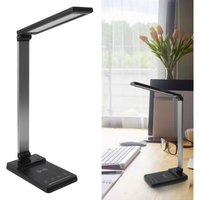 Wiederaufladbare LED-Schreibtischlampe mit USB-PD3.0-Anschluss und Timerfunktion, faltbar, EU-Stecker 100–240 V von ZOTERNEN