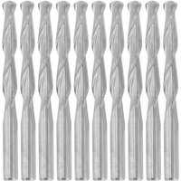 Zoternen - 10 Stück 2-Flöten-Spiralfräser für Holz, cnc, Wolfram-Fräser, 3,175 x 22 mm von ZOTERNEN