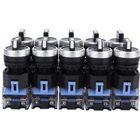 Zoternen - 10 Stück 3 Positionen Drehschalter 22 mm Wechselschalter BEM38-20X/31 Drehwahlschalter Selbstsichernd Wahlschalter von ZOTERNEN