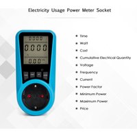 Zoternen - LCD-Display Stromzähler Steckdose Watt Volt Ampere Leistung (kWh) Verbrauchsanalysator Monitor ac 230V250V EU-Stecker von ZOTERNEN