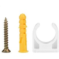 U-Rohrschelle Set 20 Stück 16/20/25 / 32mm ppr Rohrbefestigung Halter mit Schrauben(16mm) - Zoternen von ZOTERNEN