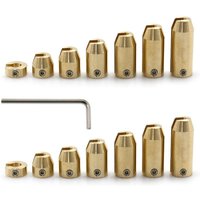 Zoternen - Yctze Messing-Ausgleichsgewichte-Set für Motorrad-Radspeichen – 12er-Pack (14 Stück) von ZOTERNEN