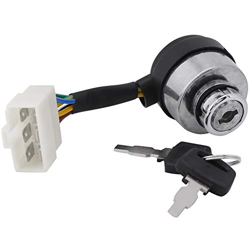 6 Wire Generator Ignition Switch, Six Prong Starter Ignition Generator, Zündschalter Schlüsselschalter 6-Draht Zündstartschlüsselschalter Für 2,5-6,5 kW 188F Gasgenerator von ZOUXO