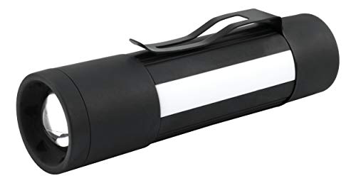 HyCell Multi 3in1 LED Taschenlampe mit Magnet & Gürtelclip inkl Batterien - fokussierbare LED Arbeitsleuchte - kleine Handlampe 75 Lumen & 3 Funktionen - Arbeitslampe für Auto & Werkstatt Zubehör von ZOUXO