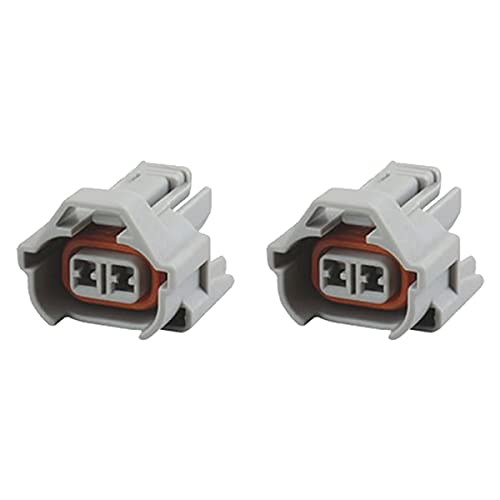 KFZ Ersatz Stecker – Einspritzdüse Benziner – NIP-DEN (2 x FEMALE) 90980-11153, 0280 157 012, 0280157012, 6189-0060, 06A973722 Motor, Einspritzventil, Drehzahlsensor RPM, Scheinwerfer, Hupe von ZOUXO