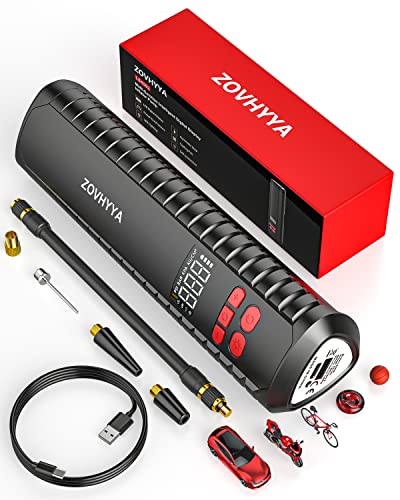 ZOVHYYA Fahrradpumpe Elektrische 4500mAh Luftpumpe Elektrische 150PSI Akku Luftpumpe Vier Luftdruckeinheiten 5 Modi Mini Kompressor USB Typ-C-Eingang Digitalem LED-Licht für Auto Motorrad Ball usw ZOVHYYA Fahrradpumpe Elektrische 4500mAh Luftpumpe Elektrische 150PSI Akku Luftpumpe Vier Luftdruckeinheiten 5 Modi Mini Kompressor USB Typ-C-Eingang Digitalem LED-Licht für Auto Motorrad Ball usw von ZOVHYYA