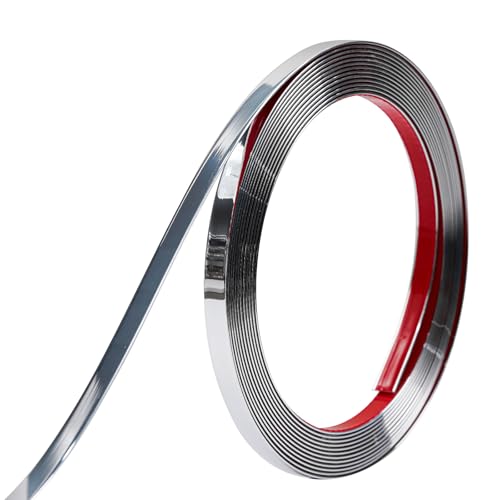 ZOWZOW Selbstklebende Zierleisten aus PVC – Flexible Wandleisten, Kantenschutz & Abdeckleisten für Fenster- & Türrahmen, Spiegel, Arbeitsplatte,Backsplash & Möbel, Silber 10mm x 6m ZOWZOW Selbstklebende Zierleisten aus PVC – Flexible Wandleisten, Kantenschutz & Abdeckleisten für Fenster- & Türrahmen, Spiegel, Arbeitsplatte,Backsplash & Möbel, Silber 10mm x 6m von ZOWZOW