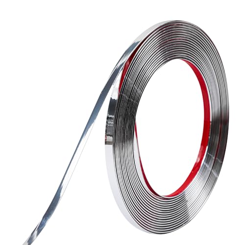ZOWZOW Selbstklebende Zierleisten aus PVC – Flexible Wandleisten, Kantenschutz & Abdeckleisten für Fenster- & Türrahmen, Spiegel, Arbeitsplatte,Backsplash & Möbel, Silber 6mm x 6m ZOWZOW Selbstklebende Zierleisten aus PVC – Flexible Wandleisten, Kantenschutz & Abdeckleisten für Fenster- & Türrahmen, Spiegel, Arbeitsplatte,Backsplash & Möbel, Silber 6mm x 6m von ZOWZOW