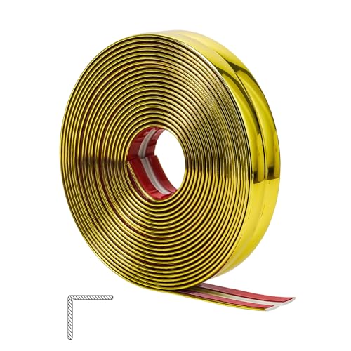 ZOWZOW Zierleisten Selbstklebend, Kantenschutz Leisten, Selbstklebende Dekorleisten Wandleisten, L-förmiger Eckenschutz, Flexible Eckverkleidung für Decke Möbel Küchenarbeitsplatte Gold 2 cm ×6,1m ZOWZOW Zierleisten Selbstklebend, Kantenschutz Leisten, Selbstklebende Dekorleisten Wandleisten, L-förmiger Eckenschutz, Flexible Eckverkleidung für Decke Möbel Küchenarbeitsplatte Gold 2 cm ×6,1m von ZOWZOW
