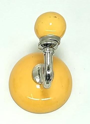 ZOYA - CERAMIC KNOBS Handbemalter Keramik-Kleider- und Wandhaken, einzigartiger Keramik-Handtuchaufhänger, Bademantelhaken für Eingangsbereich, Schlafzimmer, Küche, Zuhause, 40 (Stil 06) von ZOYA - CERAMIC KNOBS