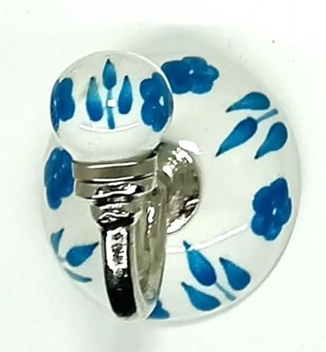 ZOYA - CERAMIC KNOBS Handbemalter Keramik-Kleider- und Wandhaken, einzigartiger Keramik-Handtuchaufhänger, Bademantelhaken für Eingangsbereich, Schlafzimmer, Küche, Zuhause, 40 (Stil 11) von ZOYA - CERAMIC KNOBS