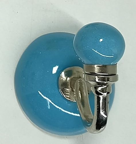 ZOYA - CERAMIC KNOBS Handbemalter Keramik-Kleider- und Wandhaken, einzigartiger Keramik-Handtuchaufhänger, Bademantelhaken für Eingangsbereich, Schlafzimmer, Küche, Zuhause, 40 (Stil 33) von ZOYA - CERAMIC KNOBS