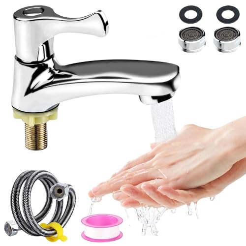ZOYDP Einhebel Wasserhahn Bad Kaltwasser, Rostfrei Zinklegierung kaltwasserhahn Gäste WC mit 60cm Anschlussschlauch, Wasserhahn Kaltwasser für Gäste WC Bad Küchen, Wasserhahn Badezimmer nur Kaltwass ZOYDP Einhebel Wasserhahn Bad Kaltwasser, Rostfrei Zinklegierung kaltwasserhahn Gäste WC mit 60cm Anschlussschlauch, Wasserhahn Kaltwasser für Gäste WC Bad Küchen, Wasserhahn Badezimmer nur Kaltwass von ZOYDP