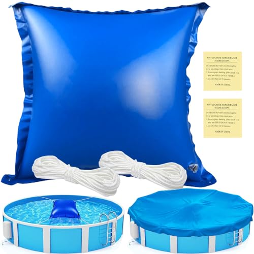 ZOYDP Poolkissen Winter, 4 * 4ft Luftkissen Pool Winter, Pool Kissen Winter mit 4 Löchern und 5m Seil, Pool Winterkissen, Pool Kissen Überwinterung für Oberirdische Poolabdeckung Winterschutz von ZOYDP