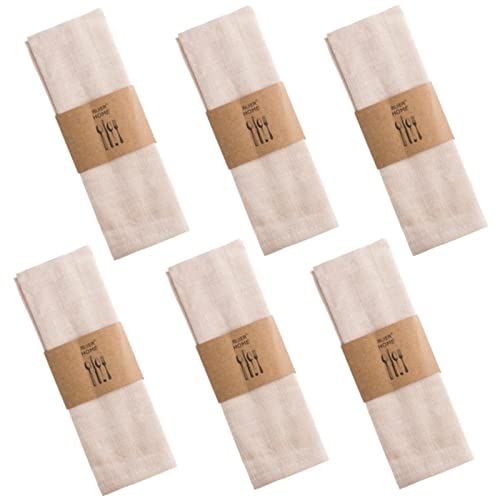 ZOYIEP Stoffservietten Leinenservietten Set, Servietten Stoff, Servietten Leinen Kitchen Stoffservietten Tischdekoration, Stoffservietten Leinen Servietten,30x40cm (Reisweiß,4PC) von ZOYIEP