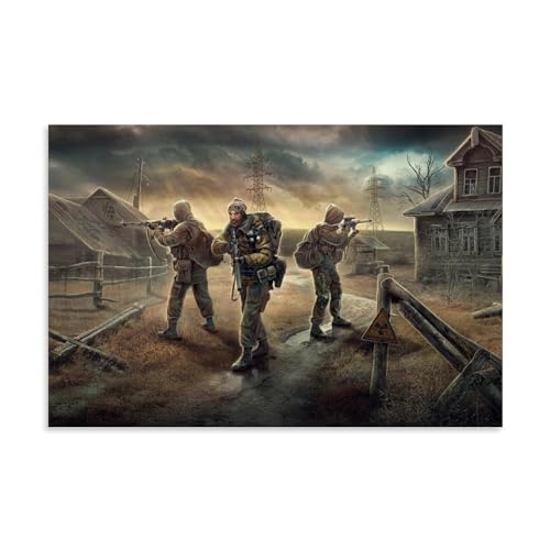 Three Soldiers Went to The Restricted Area to Carry Out Their Mission Gemälde 20x30inch(50x75cm) von ZOZO HOUSE