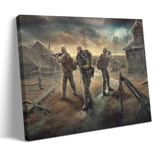 Three Soldiers Went to The Restricted Area to Carry Out Their Mission Wandkunst 12x18inch(30x45cm) von ZOZO HOUSE