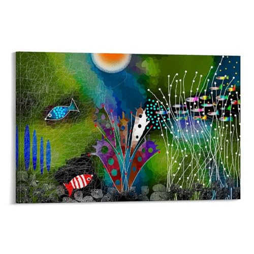 Unterwasserwelt Fische und Wasserpflanzen Abstrakte Kunst Poster Vintage Poster Wandkunst Leinwand Poster Raumdekoration Ästhetische Poster Gedruckt Dekoration Poster Wohnzimmer Veranda Dekoration Unterwasserwelt Fische und Wasserpflanzen Abstrakte Kunst Poster Vintage Poster Wandkunst Leinwand Poster Raumdekoration Ästhetische Poster Gedruckt Dekoration Poster Wohnzimmer Veranda Dekoration von ZOZO HOUSE