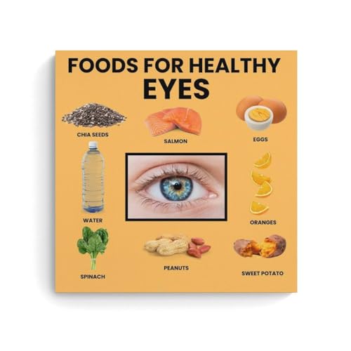 ZOZO HOUSE A Guide to Foods That Are Good for Eye Health Poster 20x20inch(50x50cm) von ZOZO HOUSE