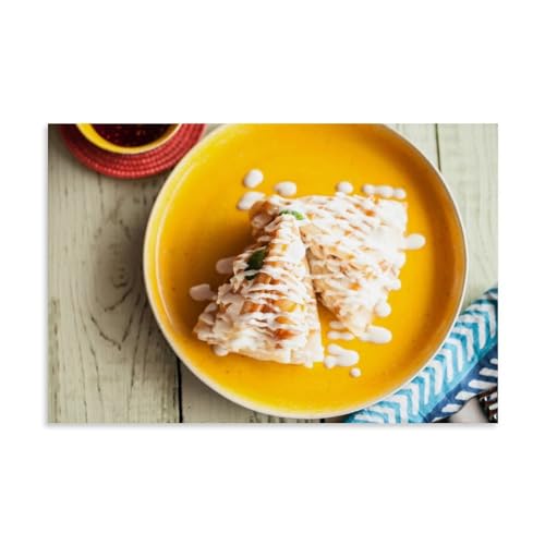 ZOZO HOUSE Delicious Pancake Caramel Satisfying Wandkunst 16x24inch(40x60cm) von ZOZO HOUSE