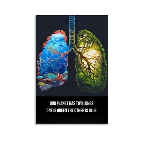 ZOZO HOUSE Different Views of The Two Sides of A Healthy Lung Leinwand 16x24inch(40x60cm) von ZOZO HOUSE