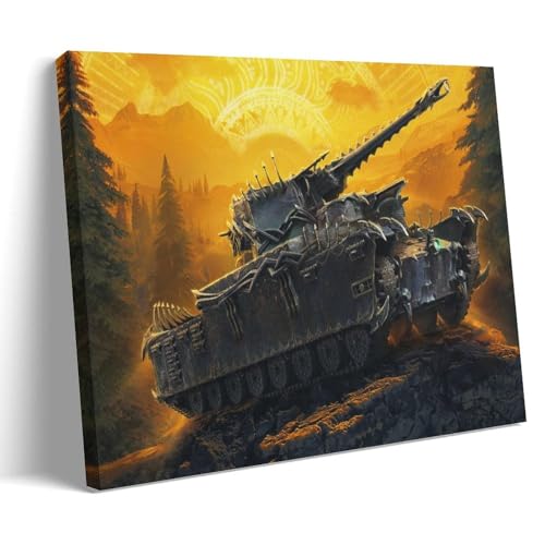 ZOZO HOUSE Tank on The Rocks at Sunset Wandkunst 16x24inch(40x60cm) von ZOZO HOUSE