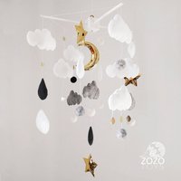 Sternenhimmel Mobile Aus Filz Mond, Sterne & Wolken von ZOZOtoys