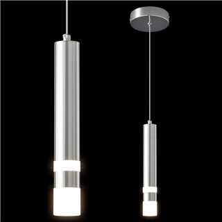 ZPBSJ Moderne Pendelleuchte Einstellbare Höhe LED Chrome Mini Pendelleuchte für Kücheninsel Schlafzimmer Nachttisch Kleine Pendelleuchten (1-Pack) von ZPBSJ