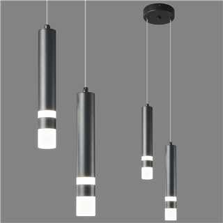 ZPBSJ Moderne Pendelleuchte Einstellbare Höhe LED Schwarz Mini Pendelleuchte fo Kücheninsel Schlafzimmer Nachttisch Kleine Pendelleuchten (2-Licht) von ZPBSJ