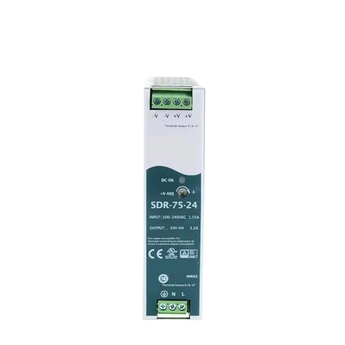 ZPC1CS81 SDR-75-24 76,8 W Einzelausgang Industrielle DIN-Schiene mit Netzteil SDR-75 24 V 3,2 A ZPC1CS81 SDR-75-24 76,8 W Einzelausgang Industrielle DIN-Schiene mit Netzteil SDR-75 24 V 3,2 A von ZPC1CS81