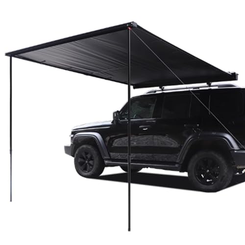Auto-Sonnenschutz, 6,6 X 9,8 Fuß, Ausziehbarer Sonnenschutz for Dachgepäckträger, UV50+, Wetterfest for Camping, Höhenverstellbar, Mpv/SUV/LKW/Jeep(Leather,7.2x9.8ft/2.2x3m) von ZPDMJEO