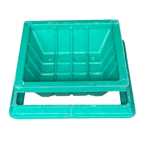 Decorative Manhole Cover For Septic Tank, 24 In Square/rectangular Large 32-28-20-16-in Embedded Manhole Cover With Frame, Outdoor Lawn Sewage Inspection(32x32in/80x80cm) von ZPDMJEO