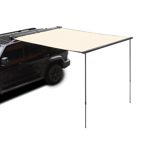 Fahrzeugmarkisen 2,0 X 2,5 M, Dachauszug Reißfest, Ohne Rahmen, Seitenmarkisen, Verstärkte Scharniere und Stangen for Jeep/SUV/LKW/Van(Alloy,7.2x9.8ft/2.2x3m) von ZPDMJEO