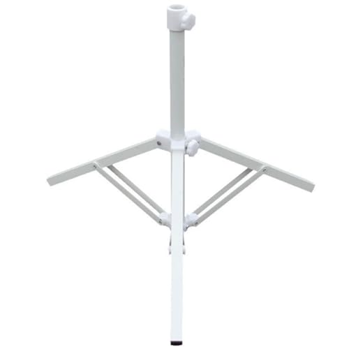 Outdoor-Schirmständer, Verstellbar, Klappbar, Tragbar, Werbeschirmständer, Robust und Stabil, Weiß, Lochdurchmesser: 2,5 Cm/1 Zoll Outdoor-Schirmständer, Verstellbar, Klappbar, Tragbar, Werbeschirmständer, Robust und Stabil, Weiß, Lochdurchmesser: 2,5 Cm/1 Zoll von ZPDMJEO