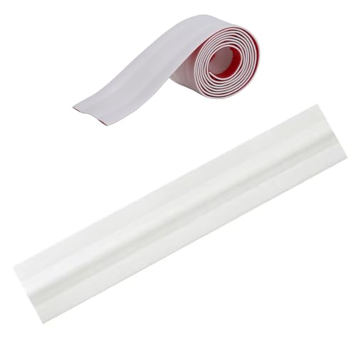 Selbstklebender Kabelkanal, PVC-Kabelkanal, Kabelkanal for Das Home Office, Schützt Netzkabel Und Verhindert Stolpern Über Kabel (grau, Weiß)(White,2.17in-3.3ft) von ZPDMJEO