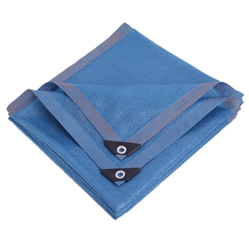 Sonnenschutznetz for Schwimmbäder, Verschlüsseltes und Verdicktes Blaues Sonnenschutznetz, Kann Individuell Angepasst Werden(3x3m/9.8x9.8ft) von ZPDMJEO