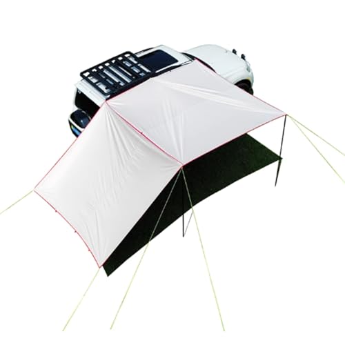 Tragbare Automarkise, Leichter Automarkisen-Seitenvorhang for Camping, Universell for Limousinen und SUVs, Wasserdicht (komplettes Zubehör Inklusive)(S) von ZPDMJEO