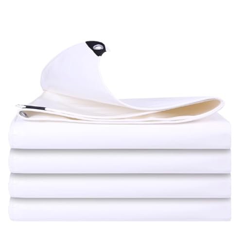 Winter-Schwimmbadabdeckung, Dicke Regen- Und Sonnenschutzplane in Mehreren Größen, Autoartikel Können Individuell Angepasst Werden, Regentuch, Frostschutz(White,15.7x25.6ft/4.8x7.8m) von ZPDMJEO