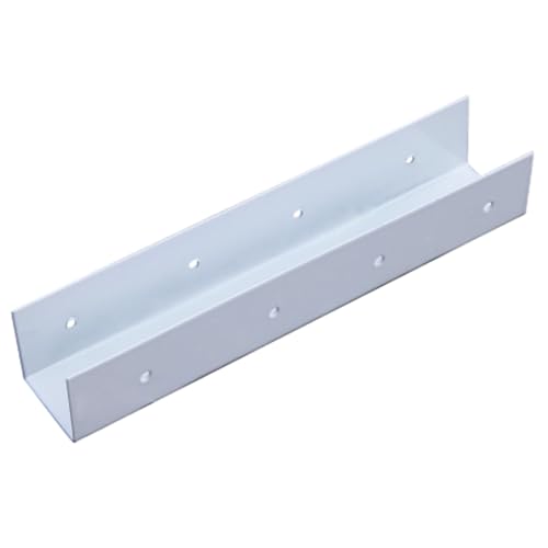 Zubehör for Die Zauninstallation aus Imprägniertem Holz, Rechtwinklige Eisenfüße, Zaunpfosten-Befestigungswinkel, Verbindungsbeschläge, Schwarz, Weiß(White,4PCS_CONNECTOR) von ZPDMJEO