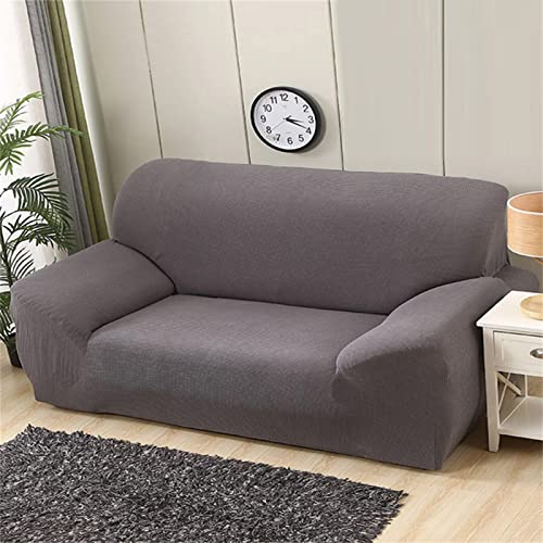 ZPEE Wasserdicht Sofaüberwürfe Für 3 Kissen Couch,Weich Kurzes Plüsch Furniture Sofa Protector Zu L Shaped Sofa Sofa Überdecke Strecke Sofabezug Für Hunde-Grau 3-seat/190-230cm von ZPEE