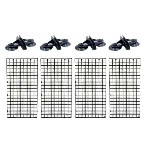 ZPFDSG Aquarium Trennwand Aquarium Gespleißt Gitter Platte Partition Gitter Zubehör for Fische Aquarium Isolation Board Separator Filter Platte Fisch(Black) von ZPFDSG