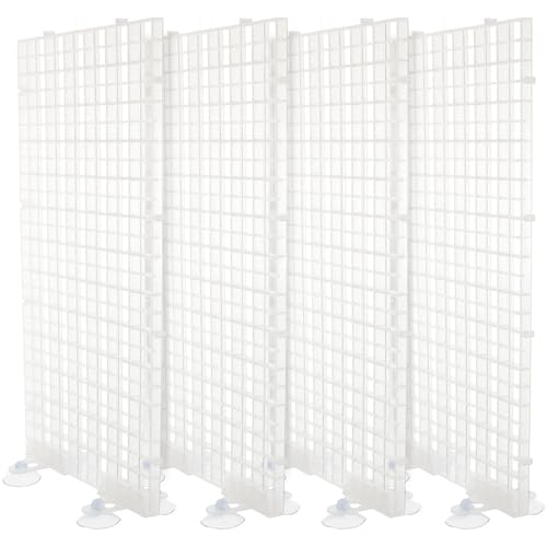 ZPFDSG Aquarium Trennwand Aquarium Gespleißt Gitter Platte Partition Gitter Zubehör for Fische Aquarium Isolation Board Separator Filter Platte Fisch(Clear) von ZPFDSG