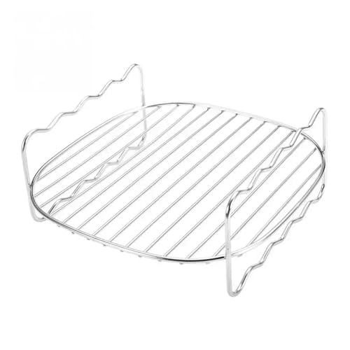 ZPFDSG Grillregale Rostfreiem Backblech-Spieße, Air Fryer, Edelstahlhalter, BBQ-Rack, Doppellagiges Grill-Backblech, Ersatz-Grill-Küchenwerkzeuge(6inch) von ZPFDSG