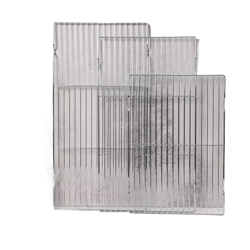 ZPFDSG Grillregale Rostfreiem Edelstahlmattennetz Gitterform Rechteck Grill Grillen Mesh Net Outdoor Kochzubehör Grillwerkzeuge BBQ-Werkzeuge(M) von ZPFDSG