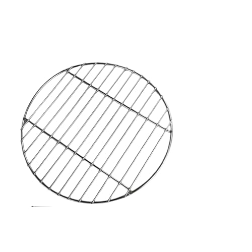 ZPFDSG Grillregale Rostfreiem Runde Grill Net Außen Mesh Rost Praktische Barbecue BBQ Grillen Edelstahl Matte Haushalt(24X24X0.4CM) von ZPFDSG