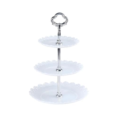 ZPFDSG Obst Etagere Obst Dessert Ständer Rack Kuchen Display Platte Tablett Küche Lagerung Hochzeit Geburtstag Party Kuchen Platte Stehen Süßigkeiten Tablett(Transparent) von ZPFDSG
