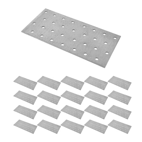 ZPH MARK Lochplatte Holzverbinder Flachverbinder holzverbinder metall mm - sendzimirverzinkt Lochblech 160x80 mm - 20 Stück Set von ZPH MARK