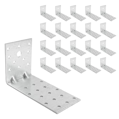 ZPH MARK Winkelverbinder - Winkel Metall - Stahlwinkel verzinkt - Winkel Weiss - Bauwinkel - Sturmwinkel - Winkelblech Montagewinkel Eisenwinkel - Winkelverbinder 120 x 80 x 60 x 2,5 mm 20 Stück ZPH MARK Winkelverbinder - Winkel Metall - Stahlwinkel verzinkt - Winkel Weiss - Bauwinkel - Sturmwinkel - Winkelblech Montagewinkel Eisenwinkel - Winkelverbinder 120 x 80 x 60 x 2,5 mm 20 Stück von ZPH MARK