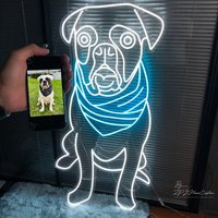 Hund Haustiere Neon Schild Benutzerdefinierte Kunst Zeichen Neonlicht Für Schlafzimmer Wand Dekor Haustier Verlust Gedenkstätten Beschilderung von ZPLNeonCustom