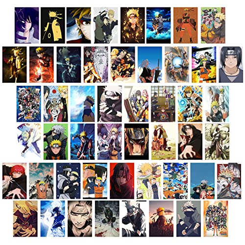 ZPPLD Anime Wandcollage Set,Anime Bilder,Wand Collage set,50 Stück Anime Panels Manga Poster,Anime Poster ,Anime Deko für Zimmer, Wandkunstdrucke für Anime Fans von ZPPLD